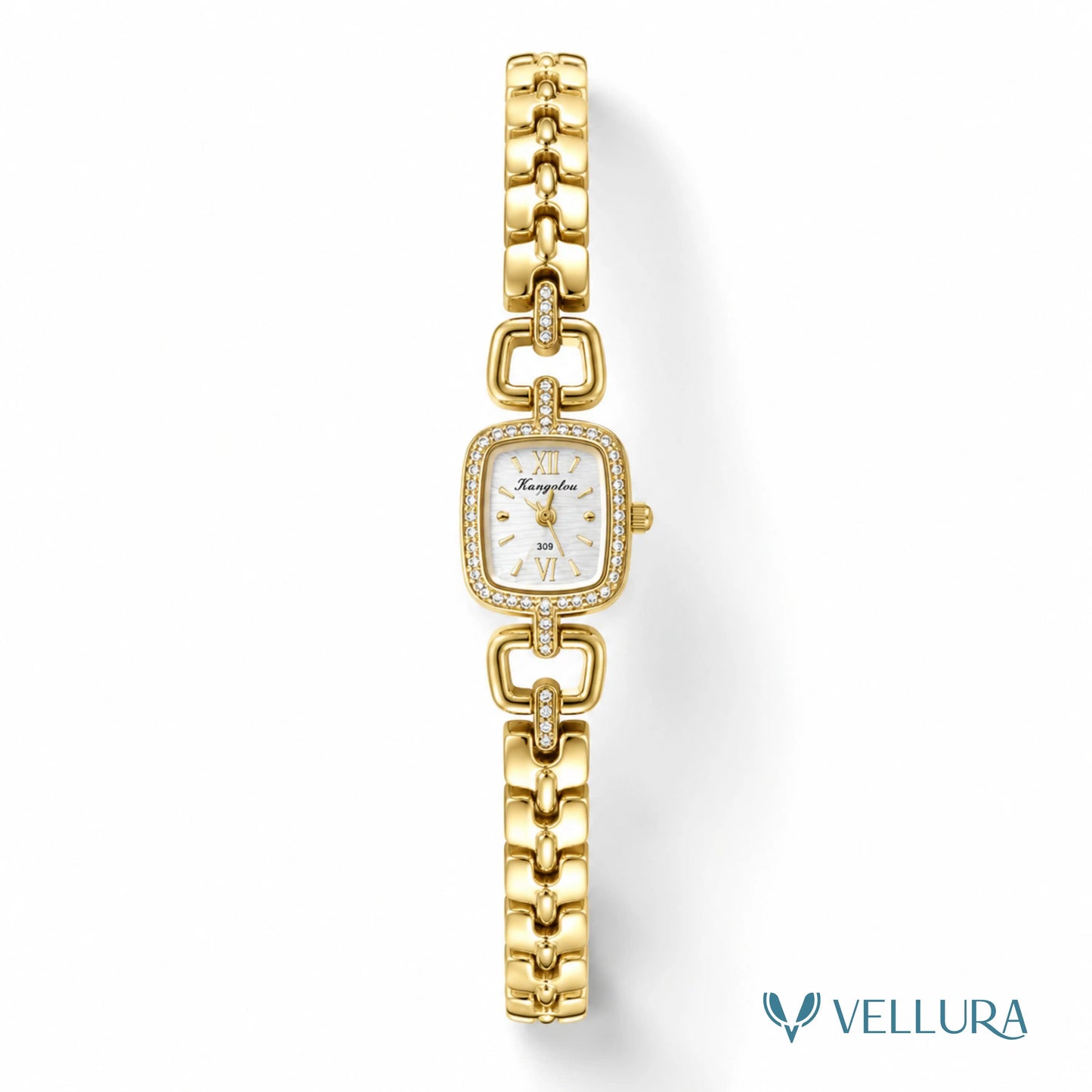 Crystal Gold Watch