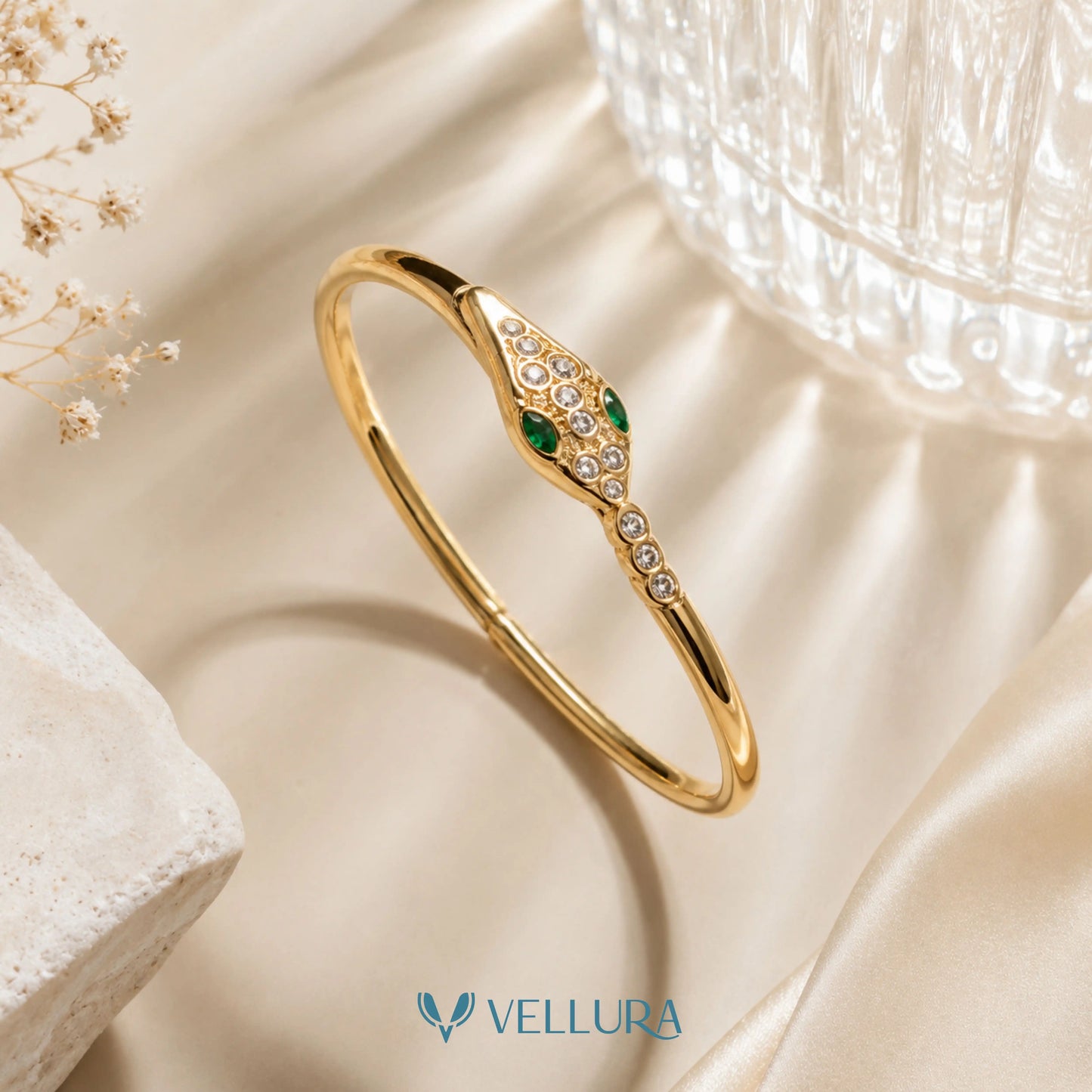 Serpenti Emerald Crystal Bracelet