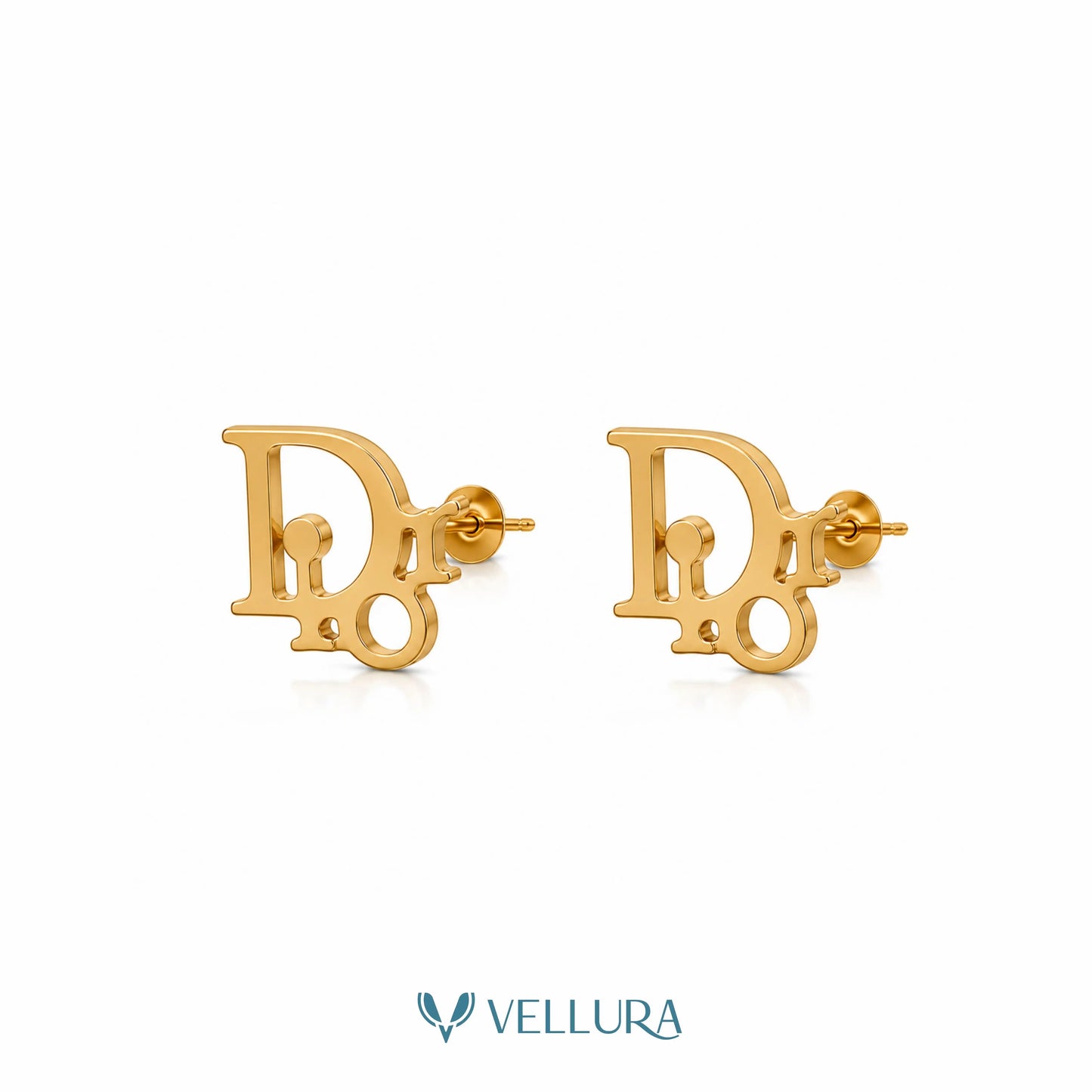 Dior Inspired Pendant Necklace & Stud Earrings Set