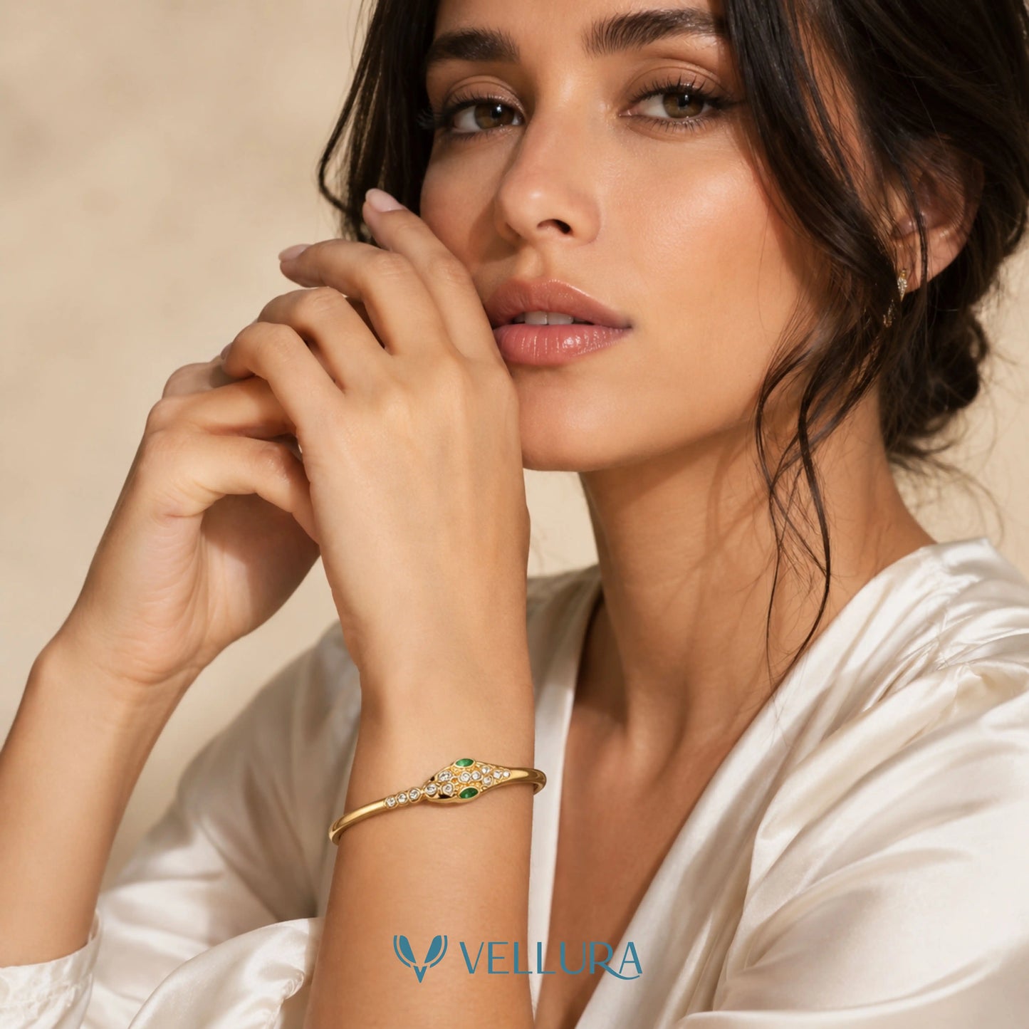 Serpenti Emerald Crystal Bracelet