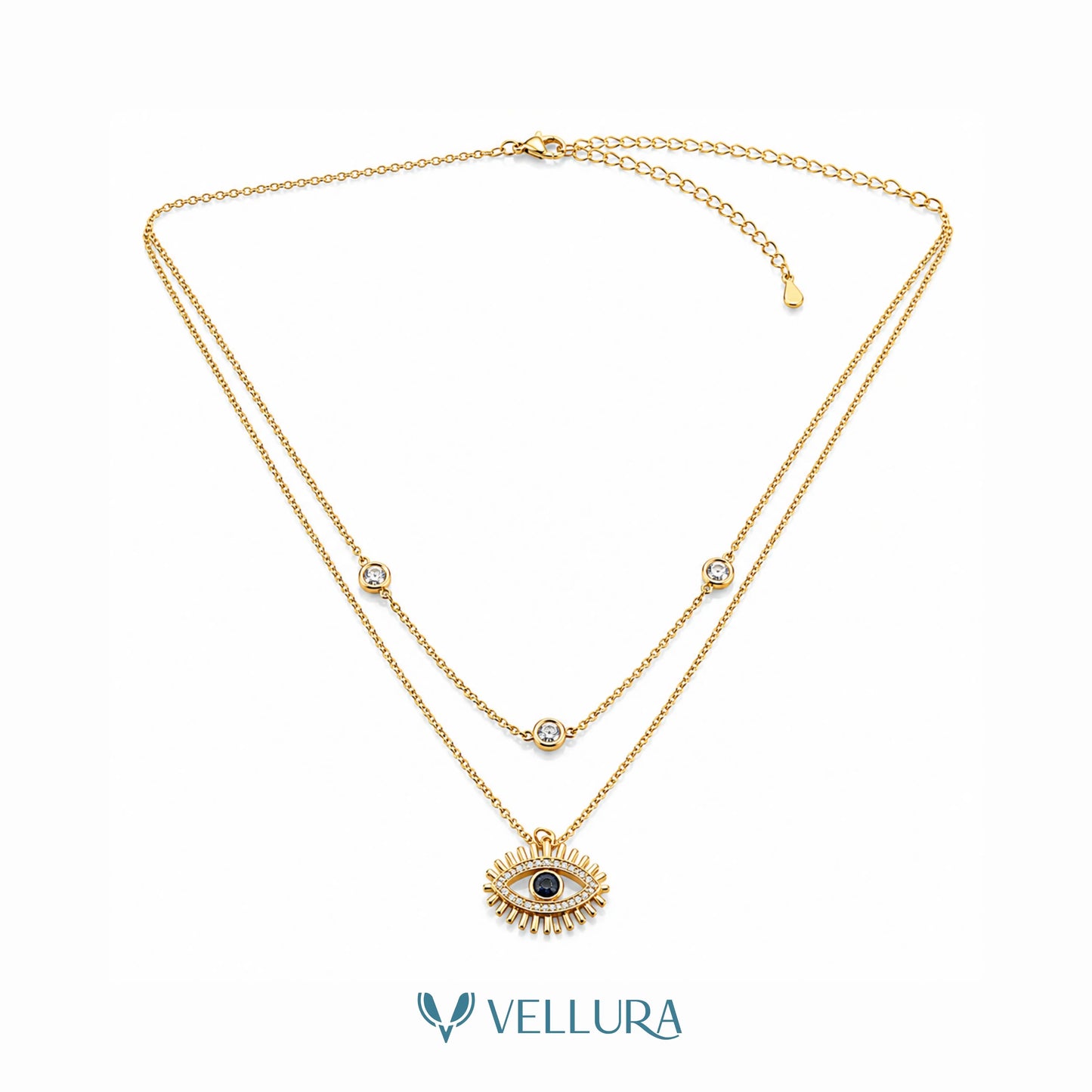 Evil Eye Layered Necklace