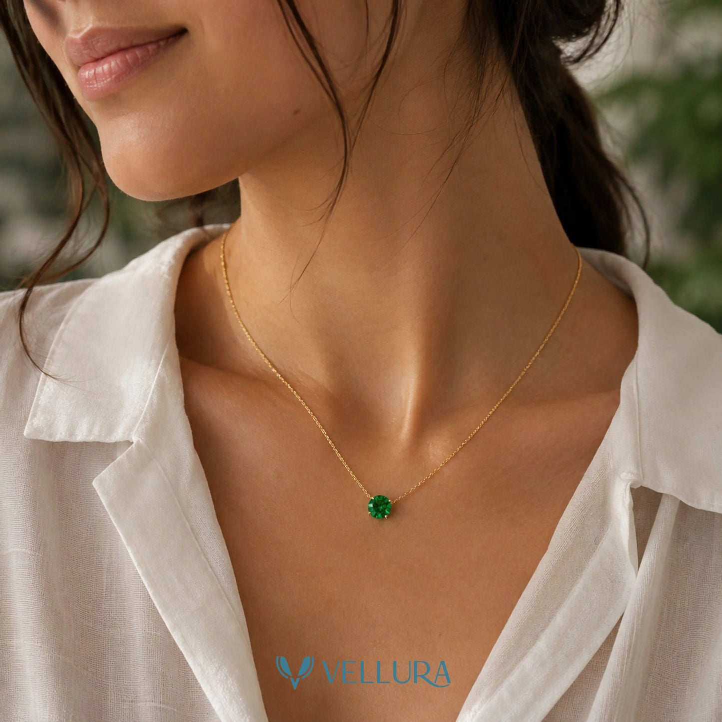 Solitaire Pendant Necklace