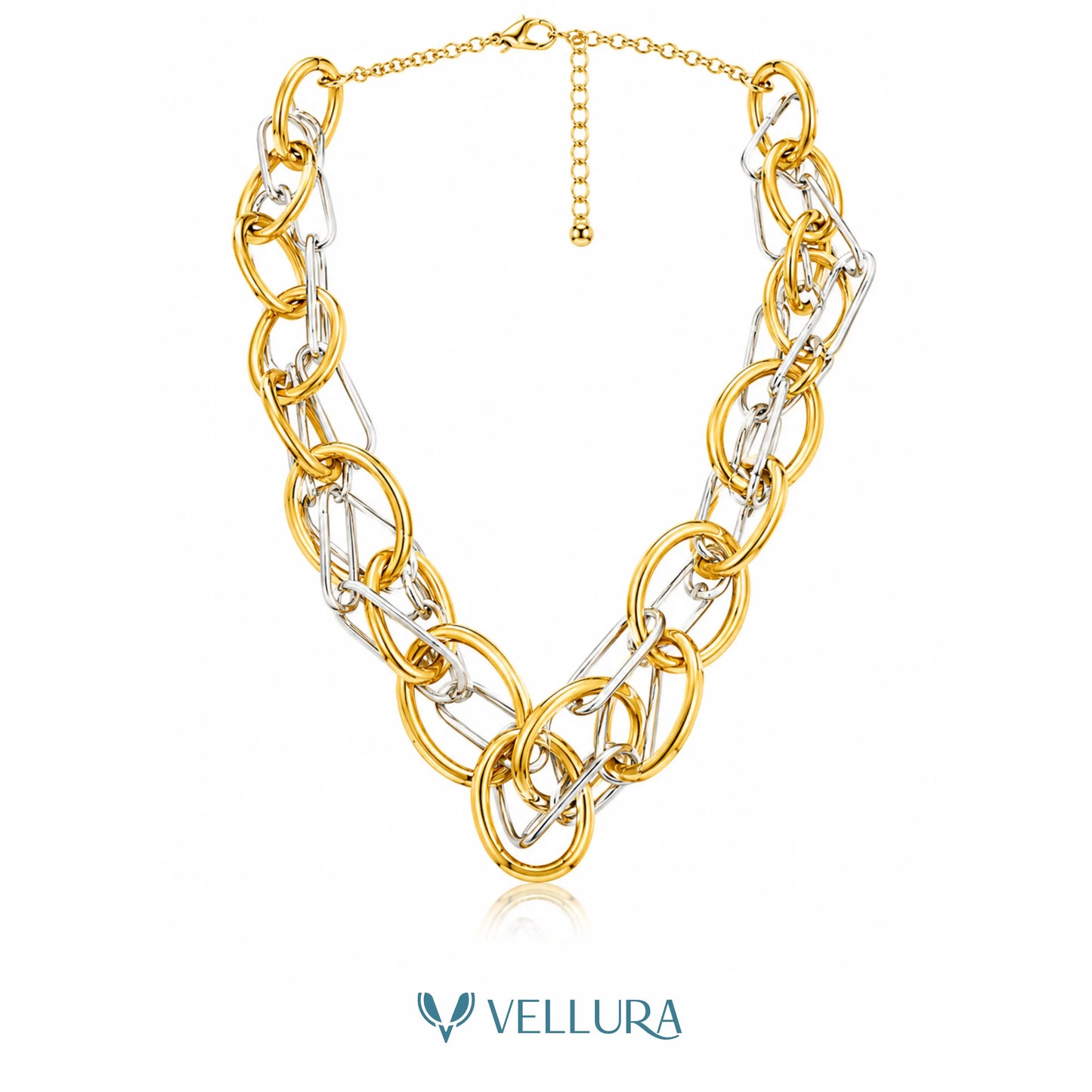 Dual Tone Chunky Link Chain