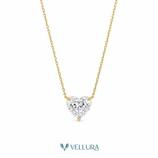 Heart Solitaire Pendant Necklace