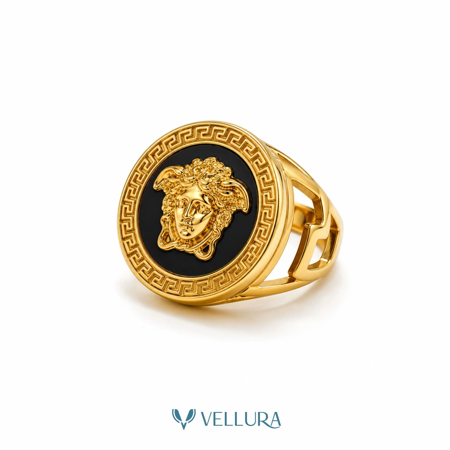 Medusa Inspired Gold Ring