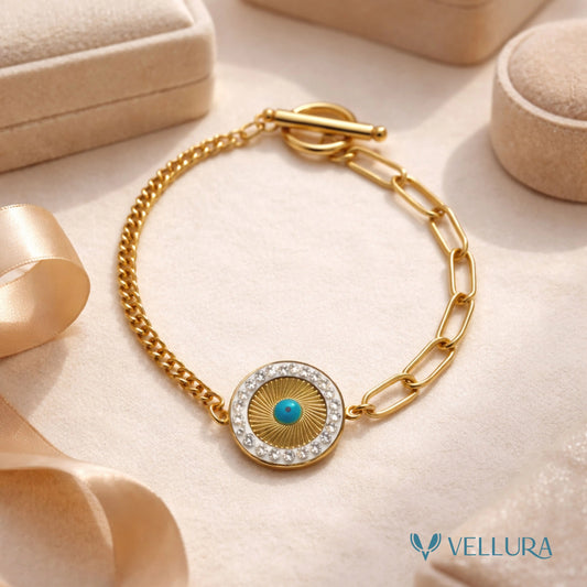 Evil Eye Gold Bracelet