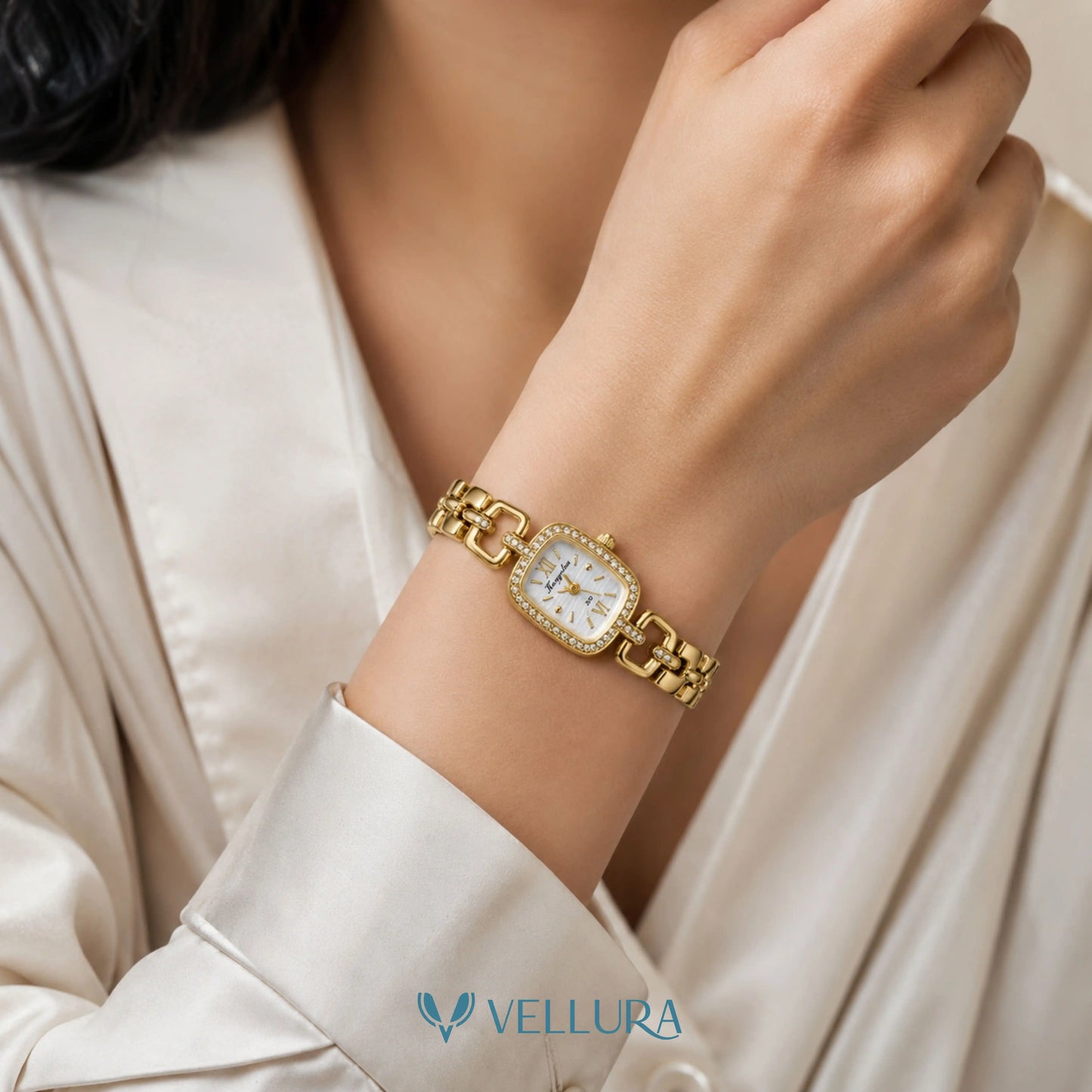 Crystal Gold Watch