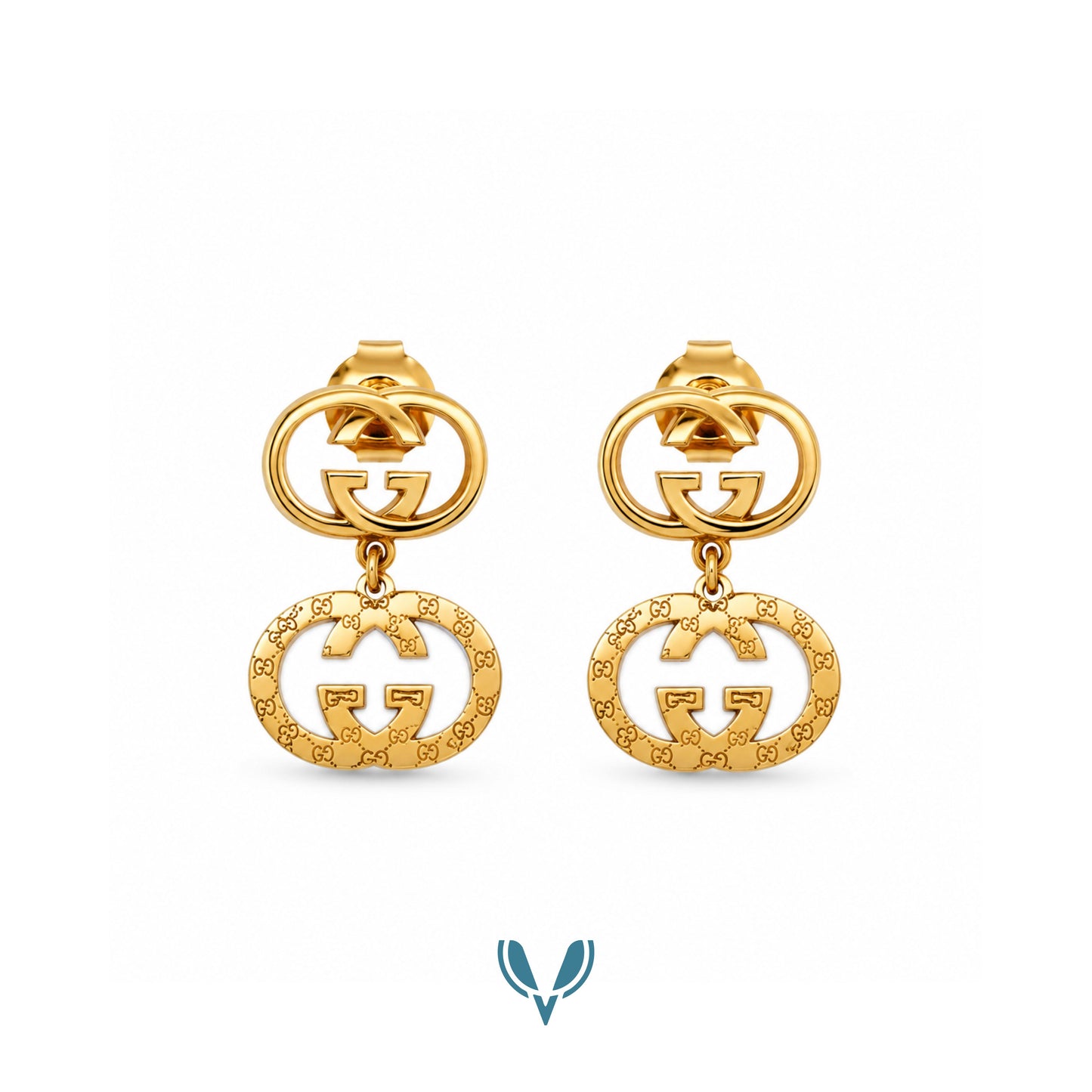 GG Inspired Gold Drop Earrings