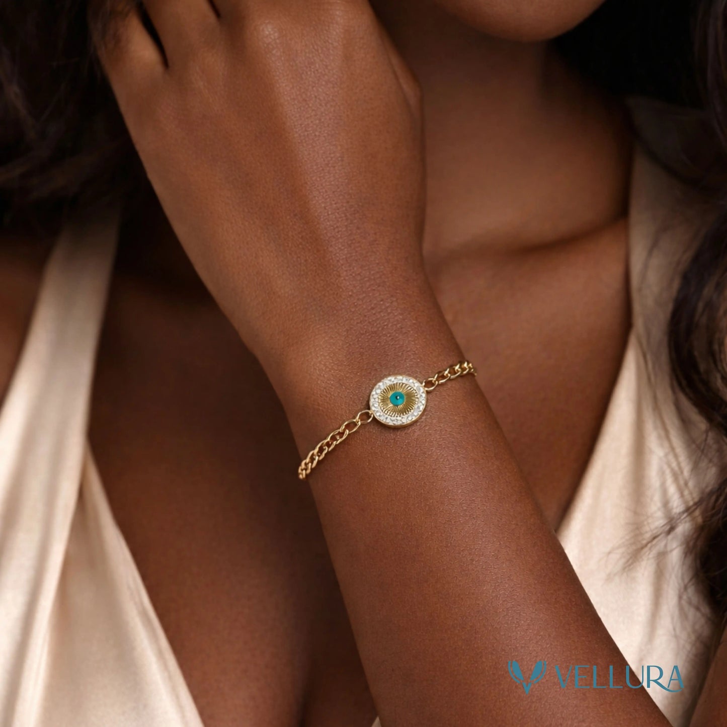 Evil Eye Gold Bracelet