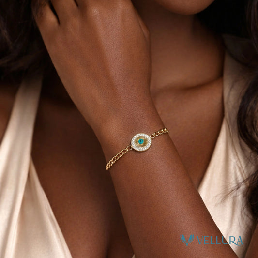Evil Eye Gold Bracelet