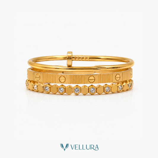 Gold Bracelet Stack