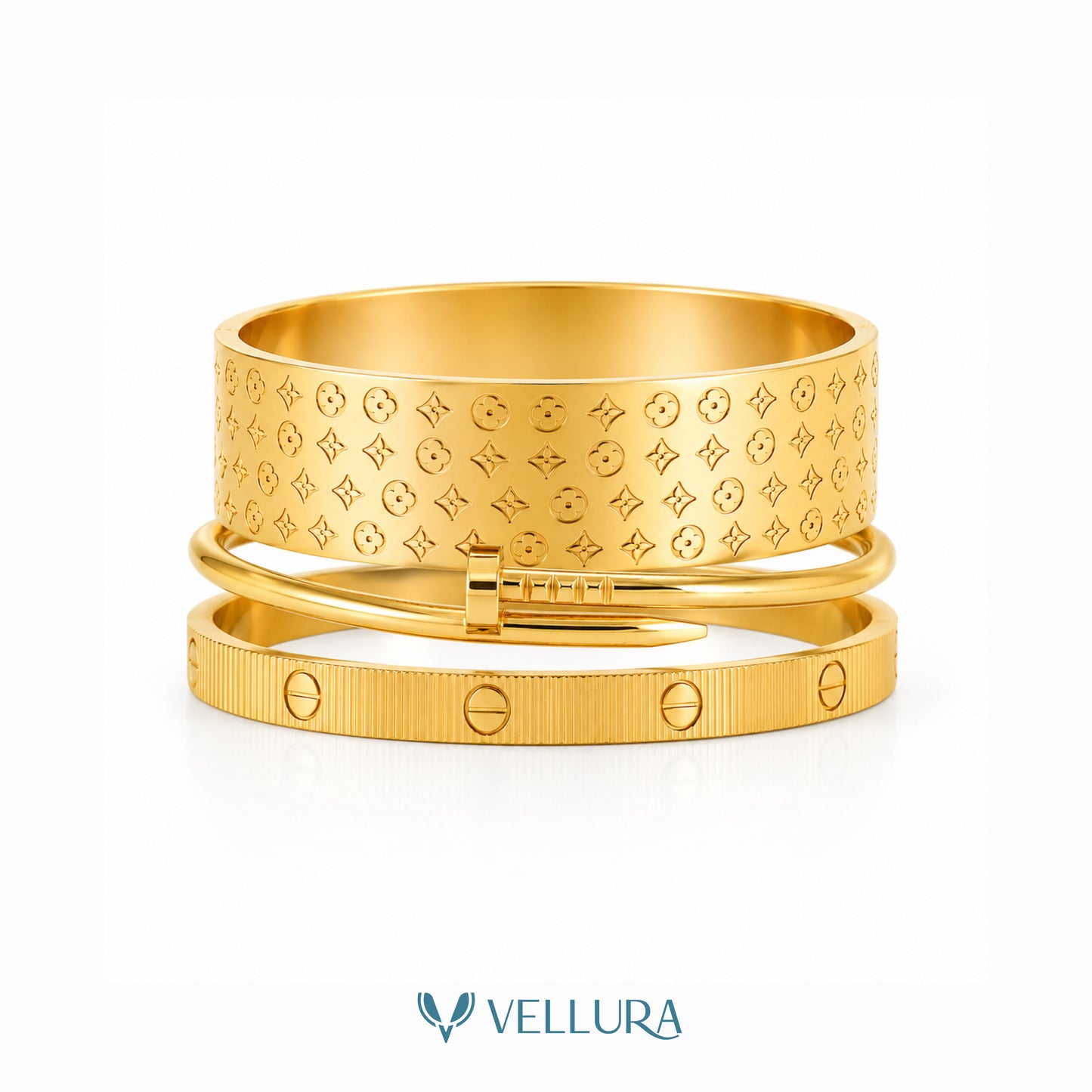 Gold Bracelet Stack 1