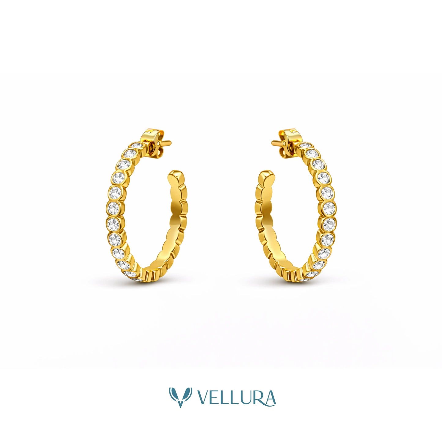 Crystal Hoop Earrings