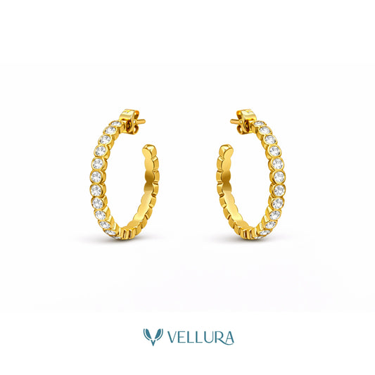 Crystal Hoop Earrings