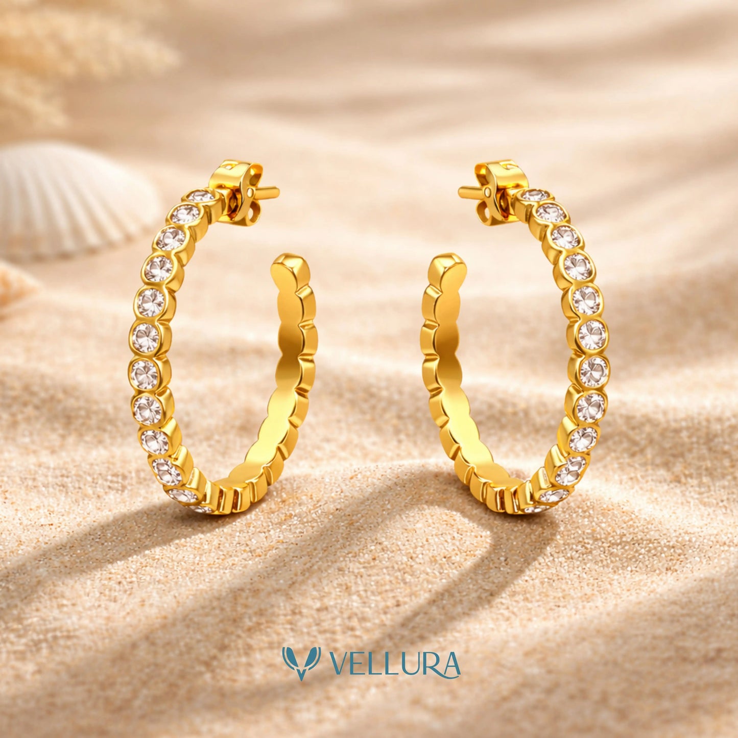 Crystal Hoop Earrings