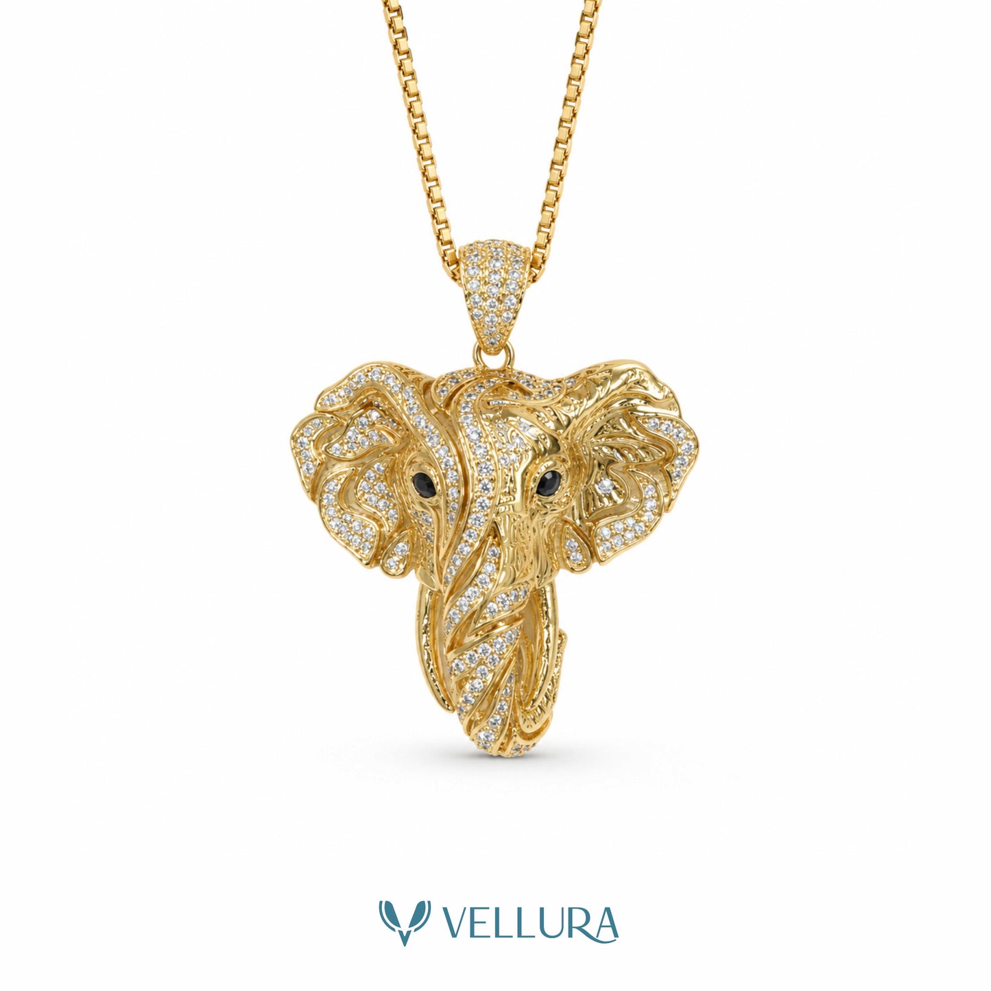 Elephant Head Pendant Necklace