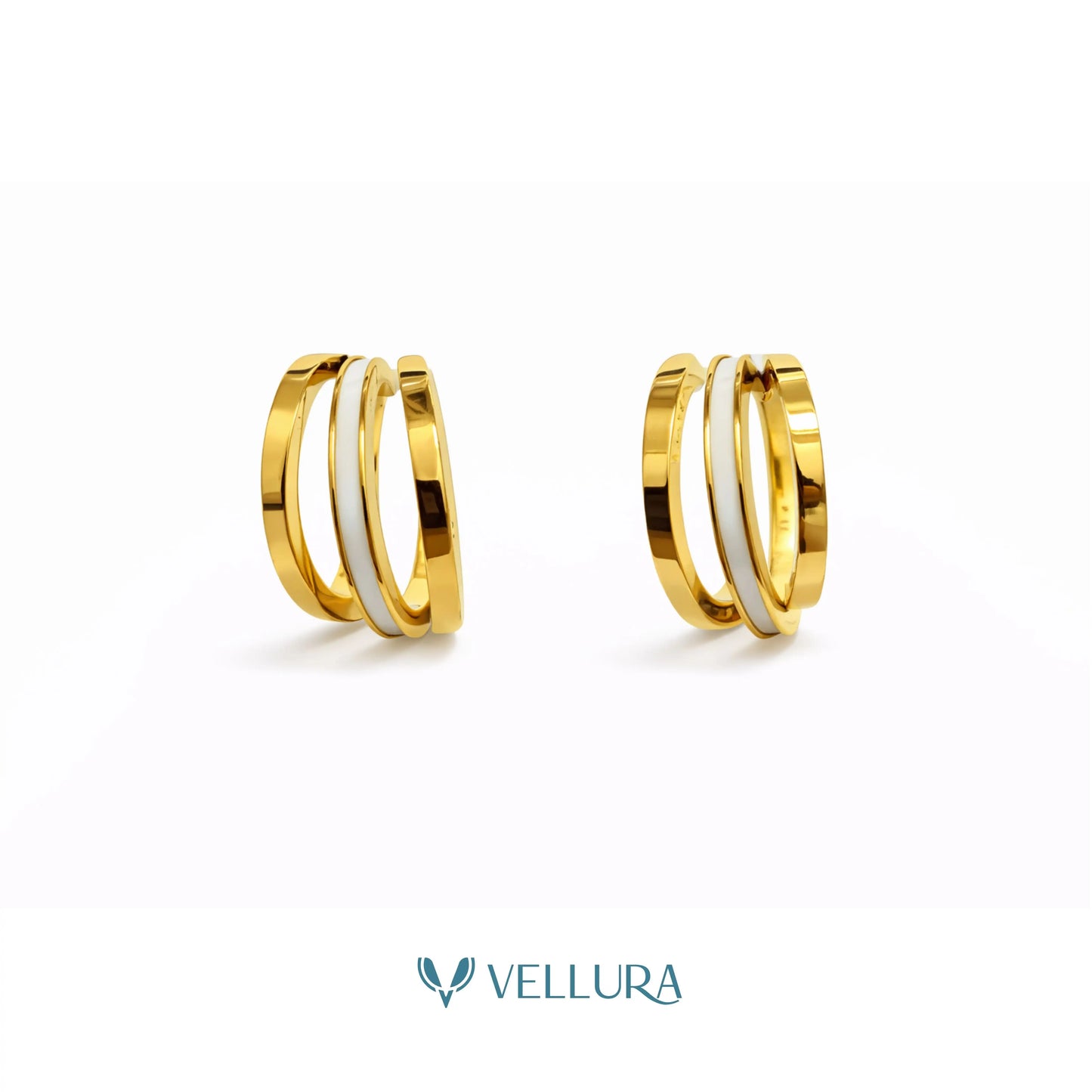 Triple Band Hoop Earrings
