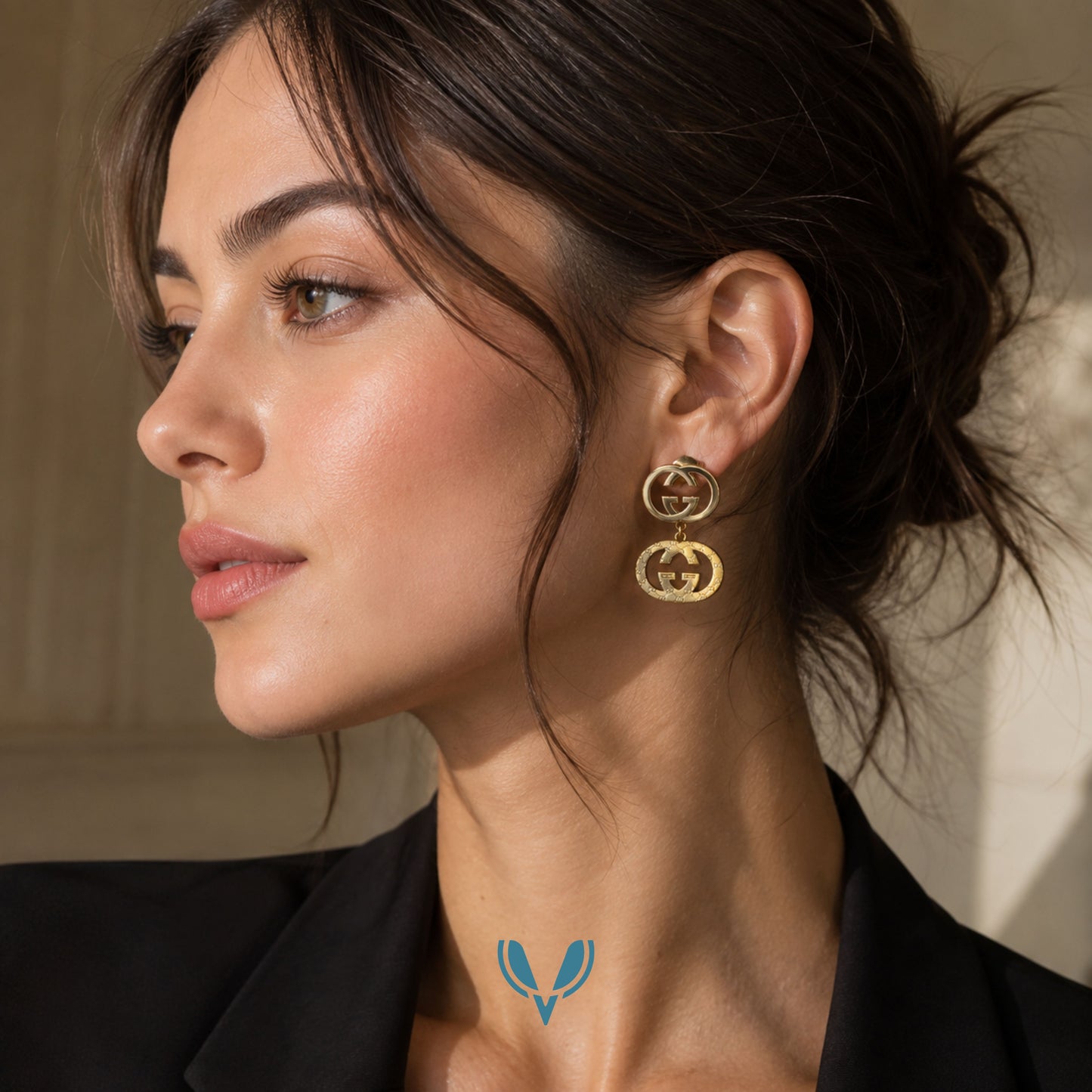 GG Inspired Gold Drop Earrings