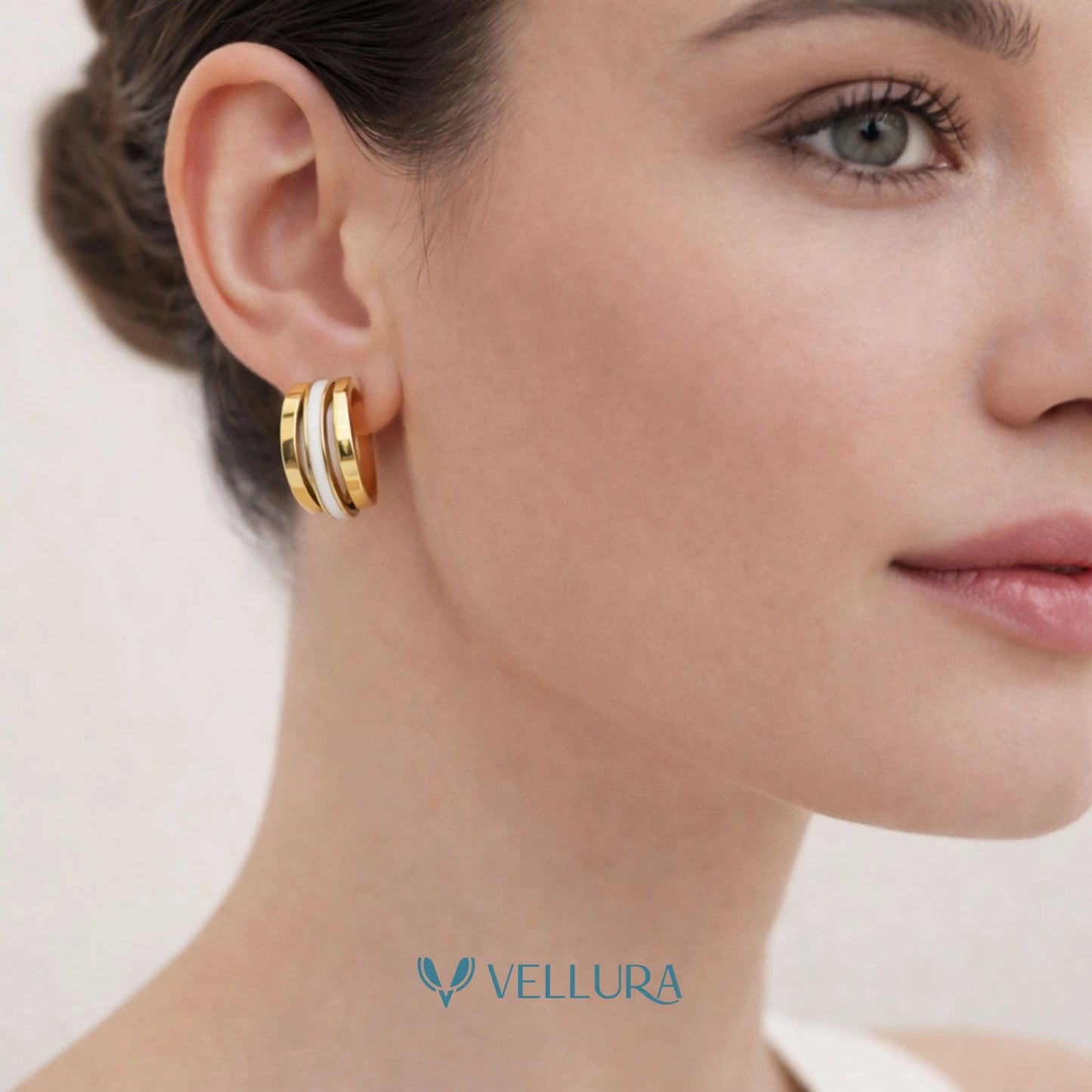 Triple Band Hoop Earrings