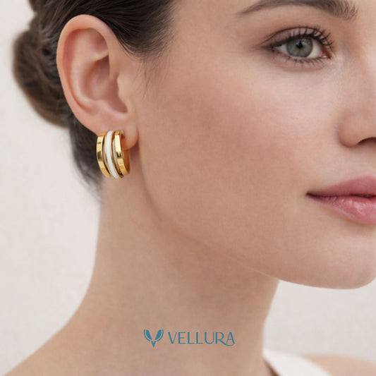 Triple Band Hoop Earrings