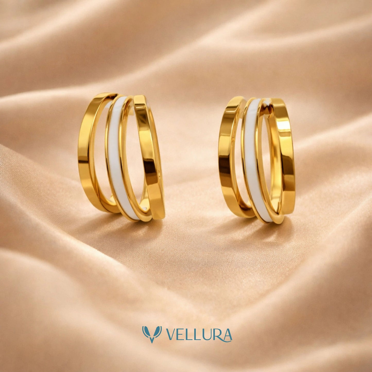 Triple Band Hoop Earrings