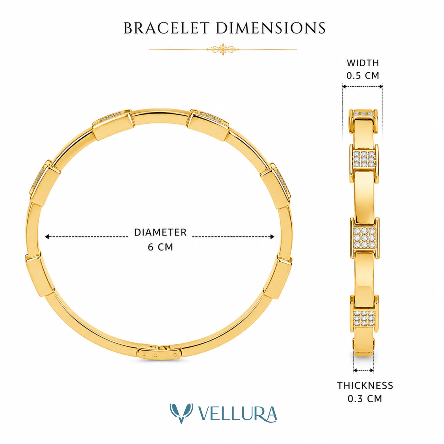 Gold Plated CZ Bracelet
