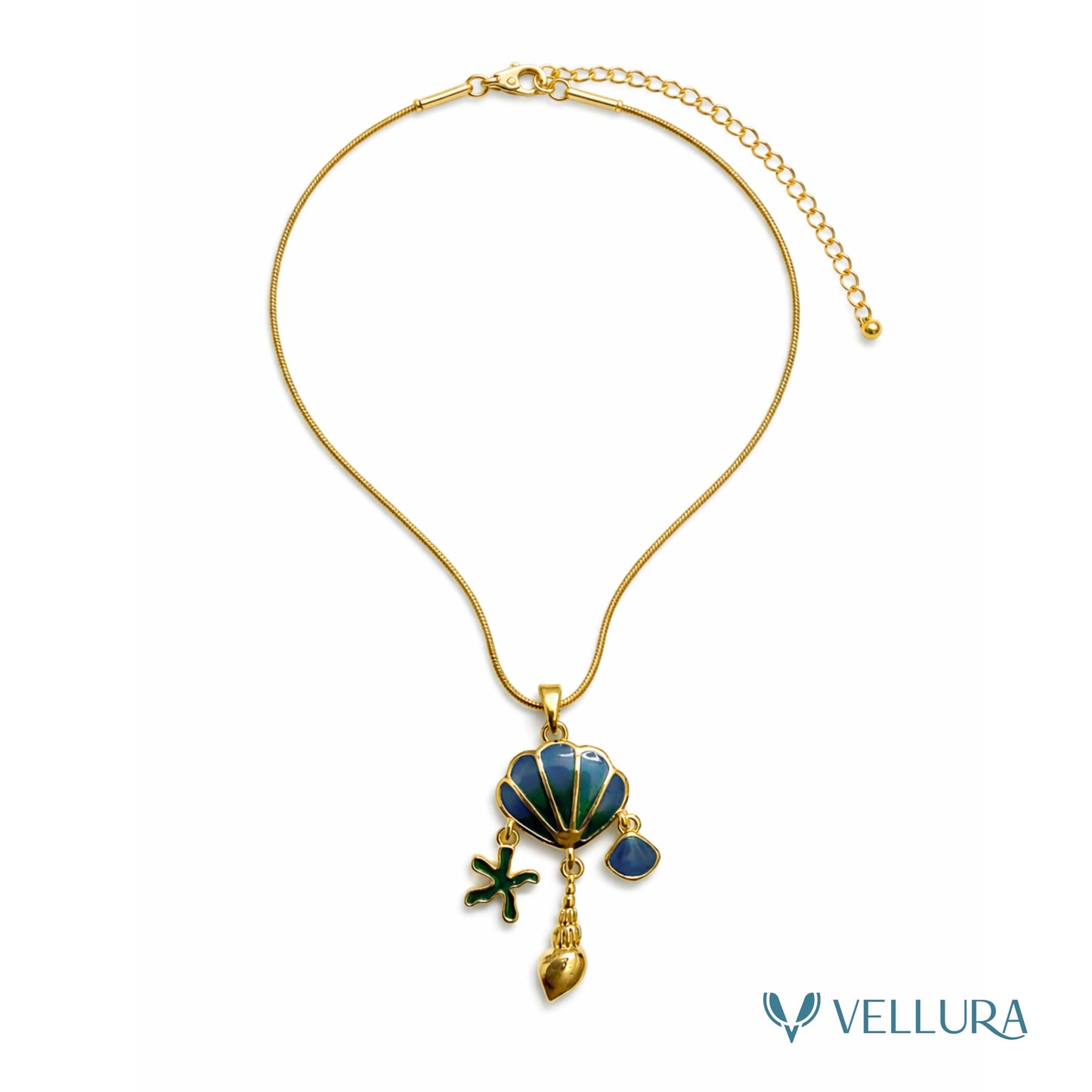 Ocean Shell Charm Necklace
