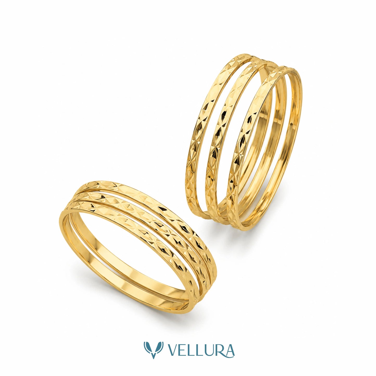 Gold Bangles (Set of 3)