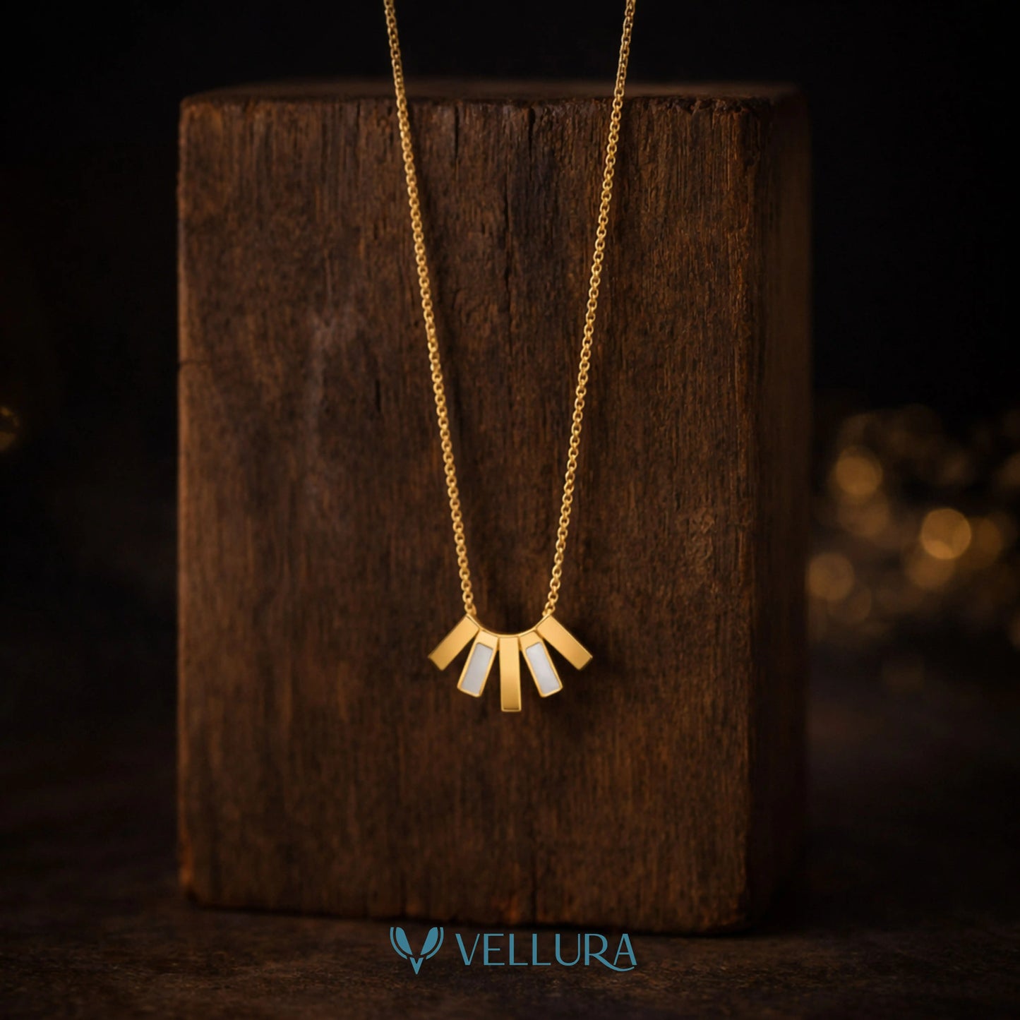 Geometric Gold Necklace