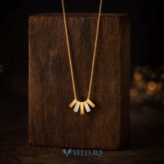 Geometric Gold Necklace
