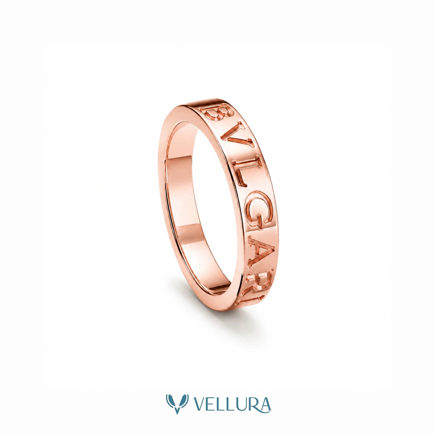 Bvlgari Inspired Engraved Ring