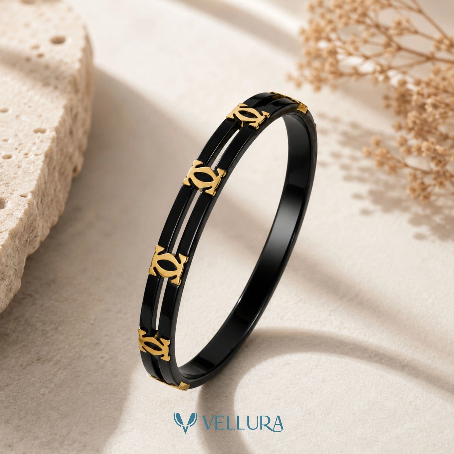 Black & Gold Designer Bracelet