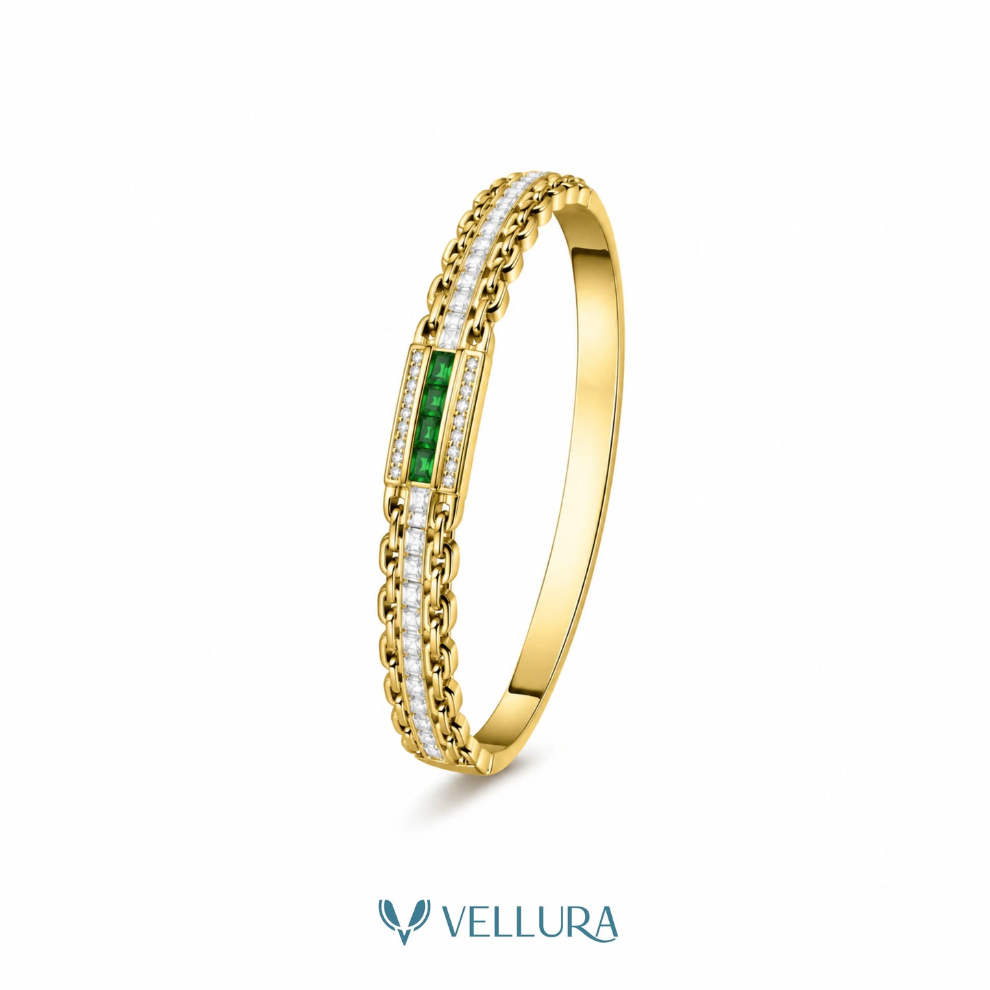 Green CZ Tennis Bracelet