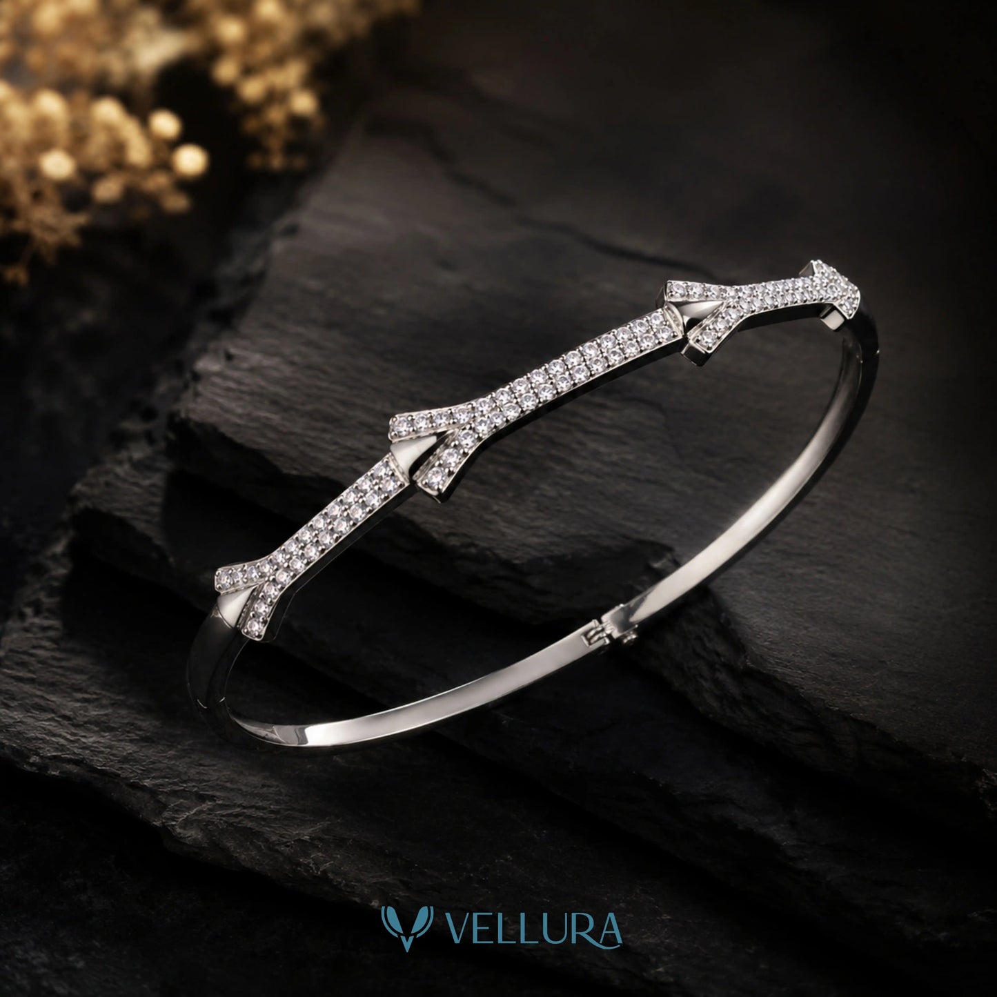 Silver Studded Arrow Bracelet