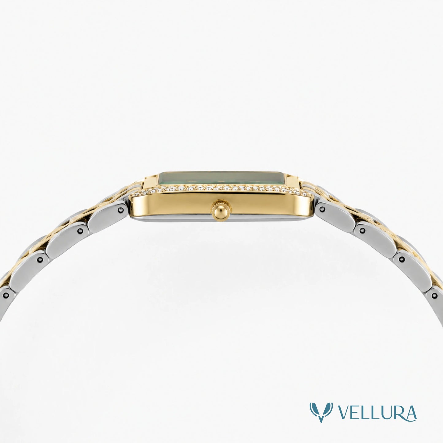 Emerald Luxe Dual Tone Watch