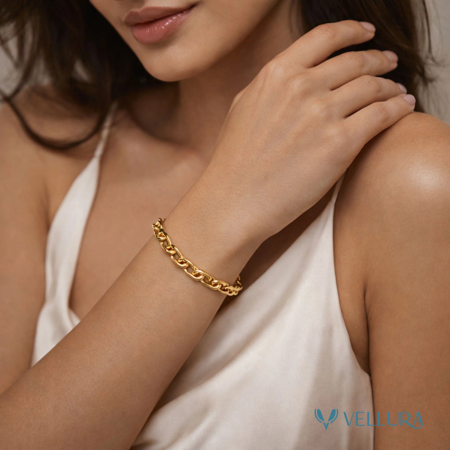 Gold Link Chain Bracelet