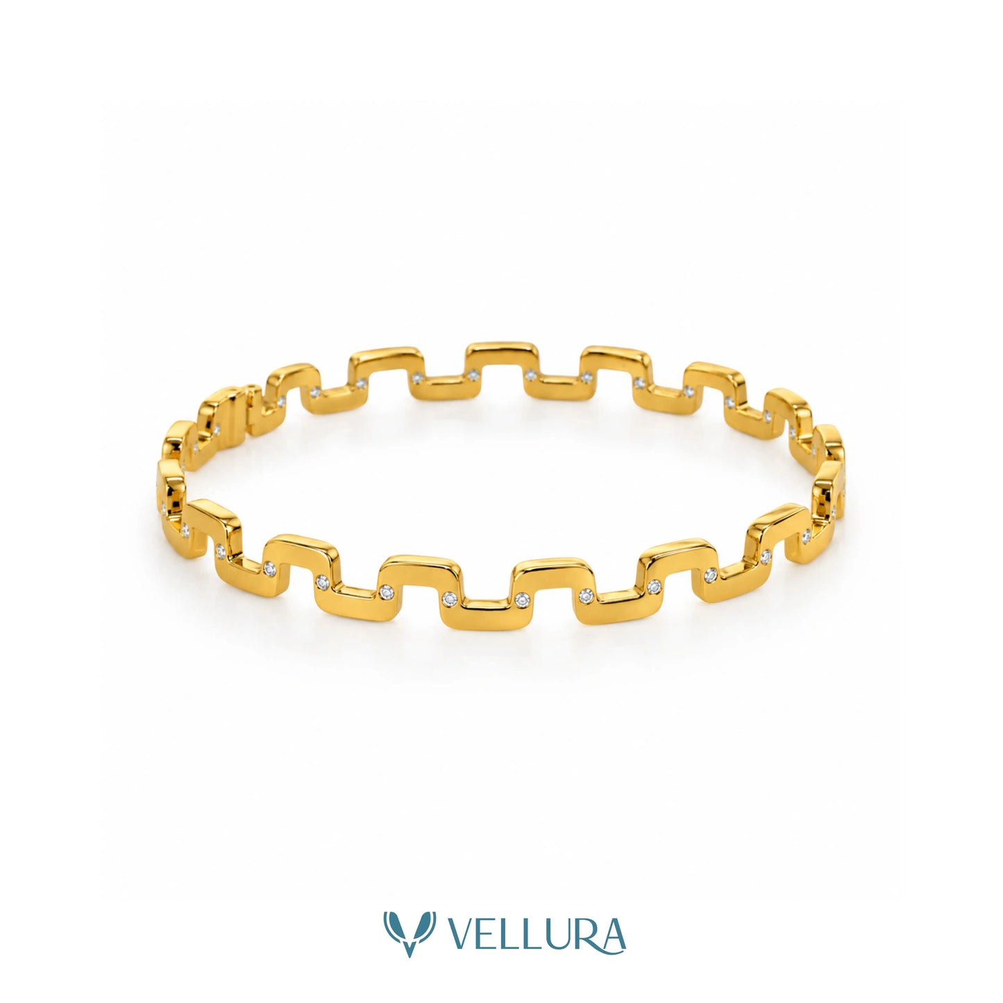 Geometric Gold Bracelet