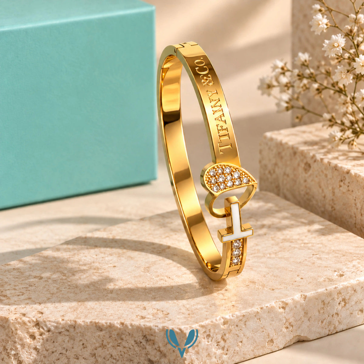 T-Bar CZ Bangle Bracelet