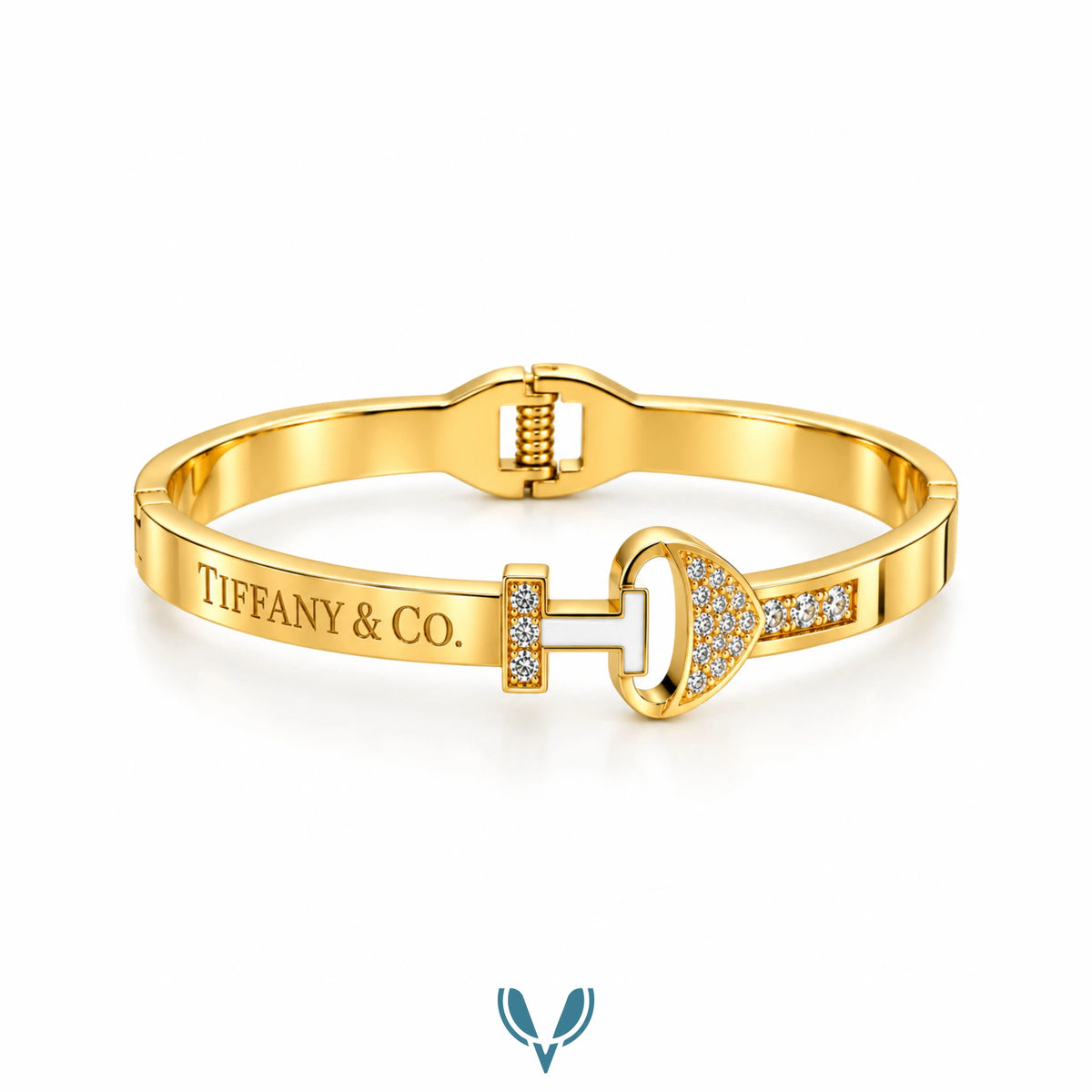 T-Bar CZ Bangle Bracelet