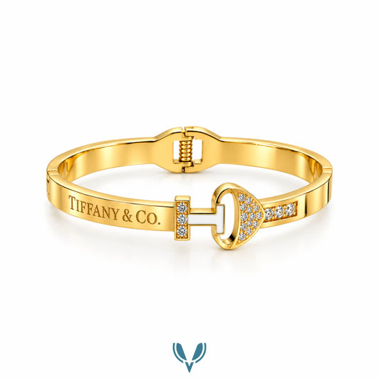 T-Bar CZ Bangle Bracelet