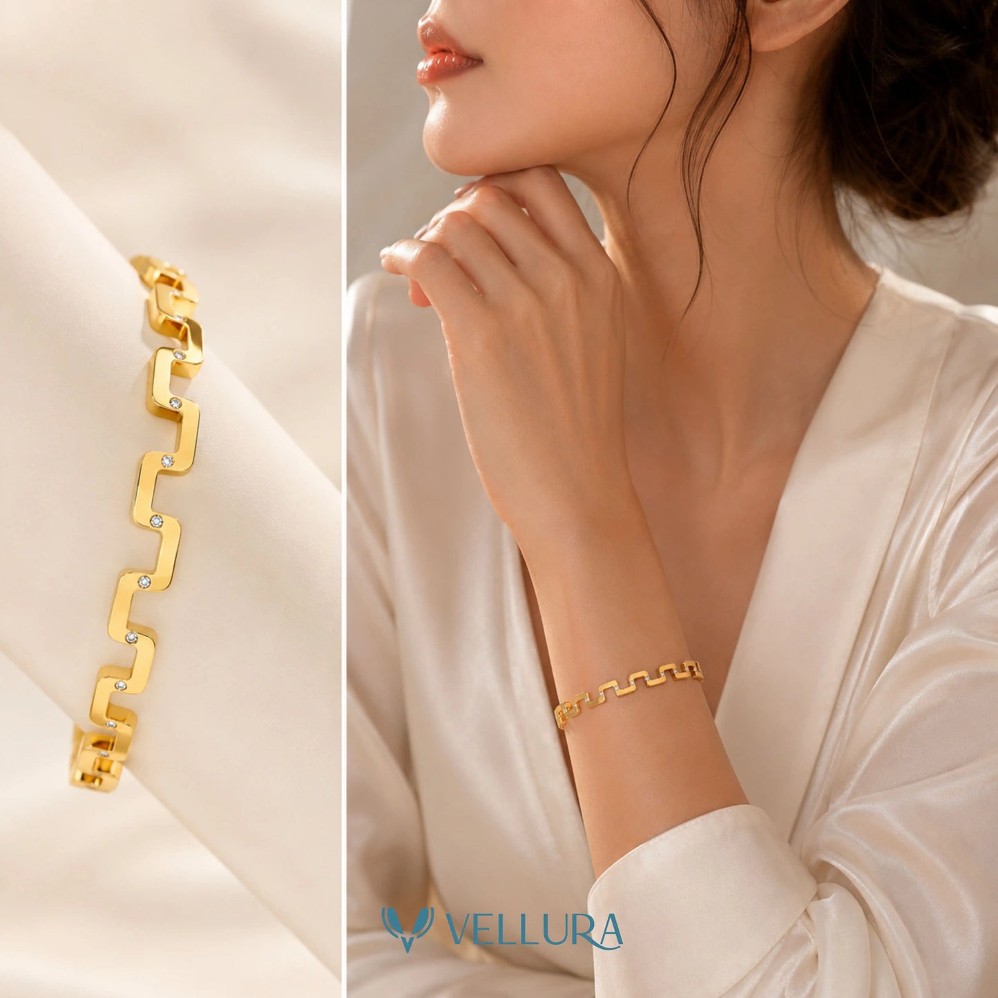 Geometric Gold Bracelet