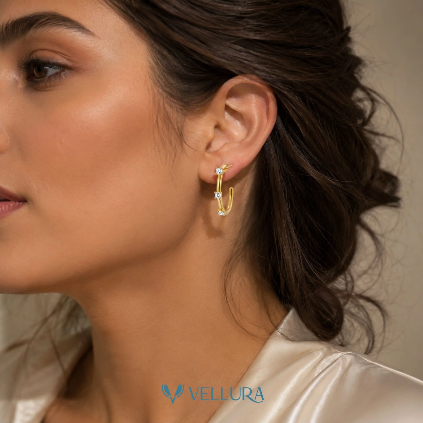 CZ Hoop Earrings