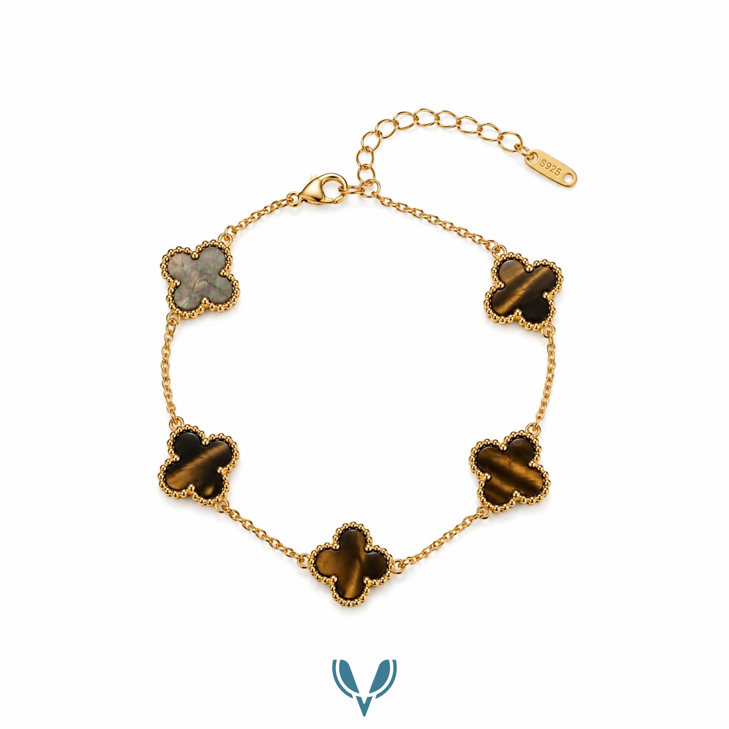 Brown Clover Bracelet