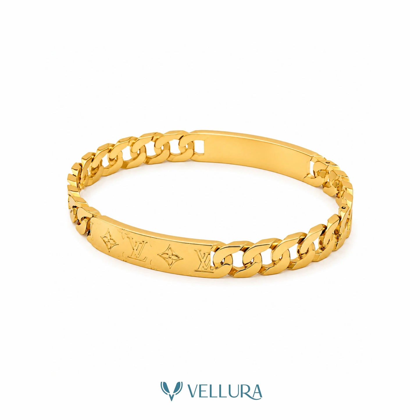 LV' Inspired Gold Chain Bracelet