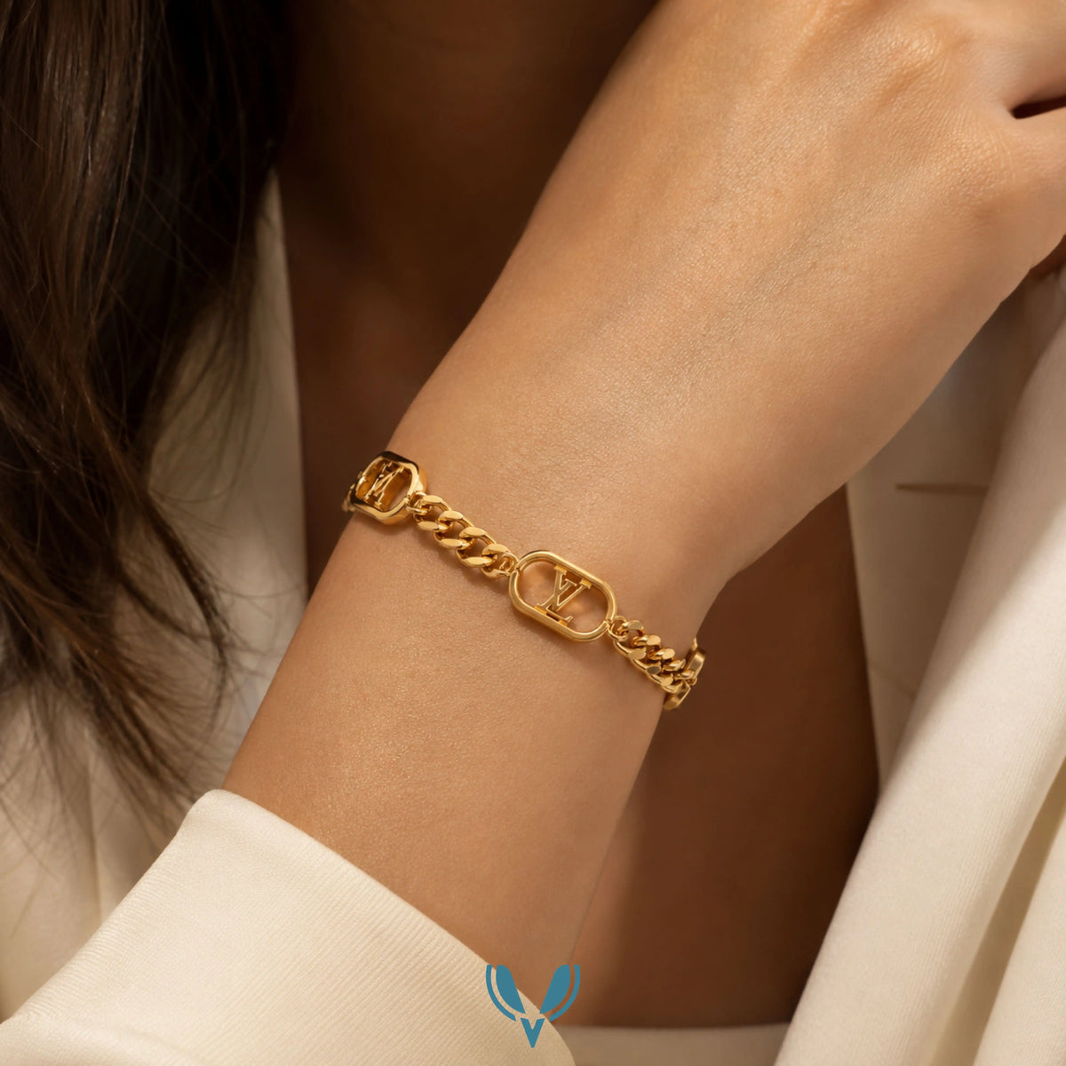 LV INSPIRED Charm  Bracelet