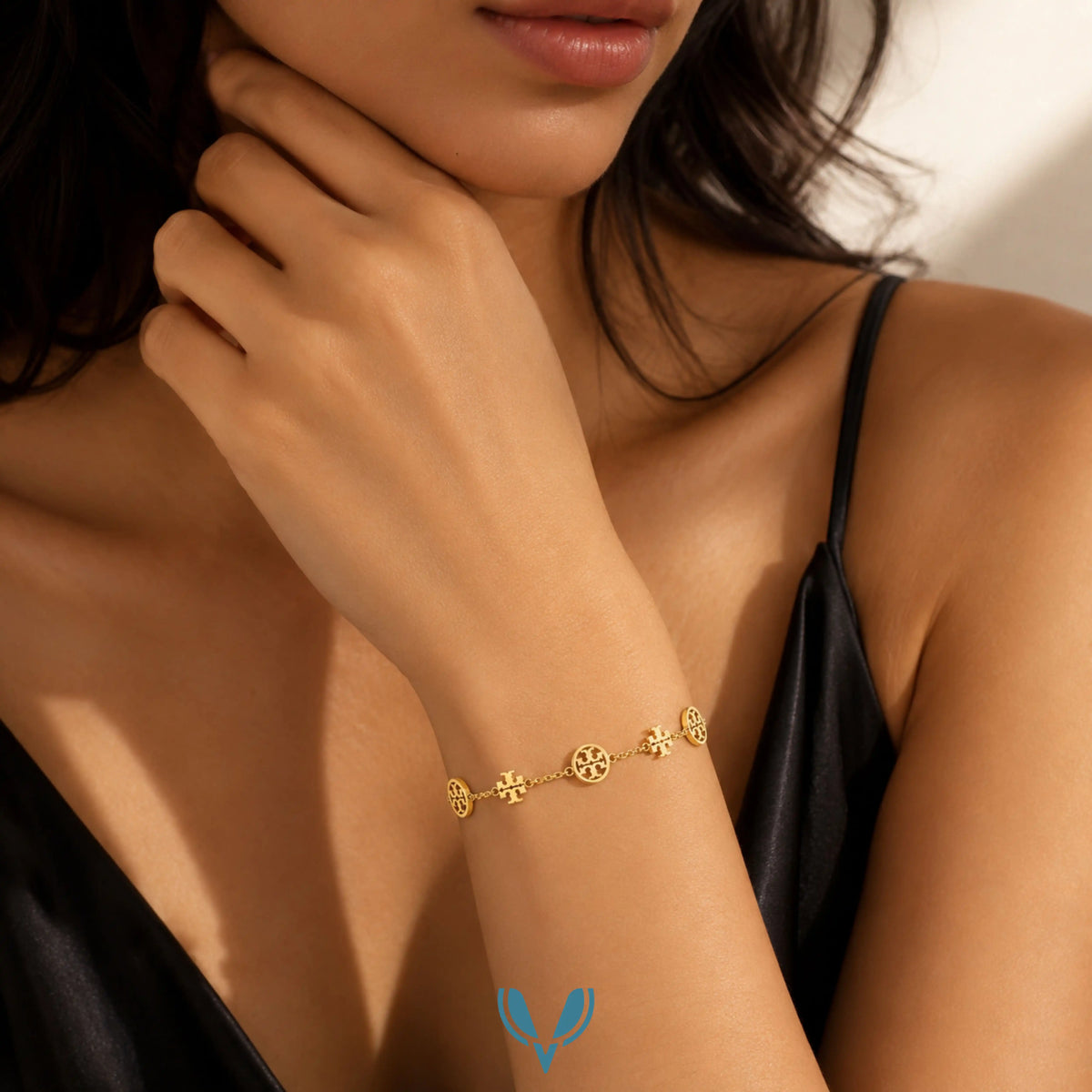 LV' Inspired Charm Bracelet