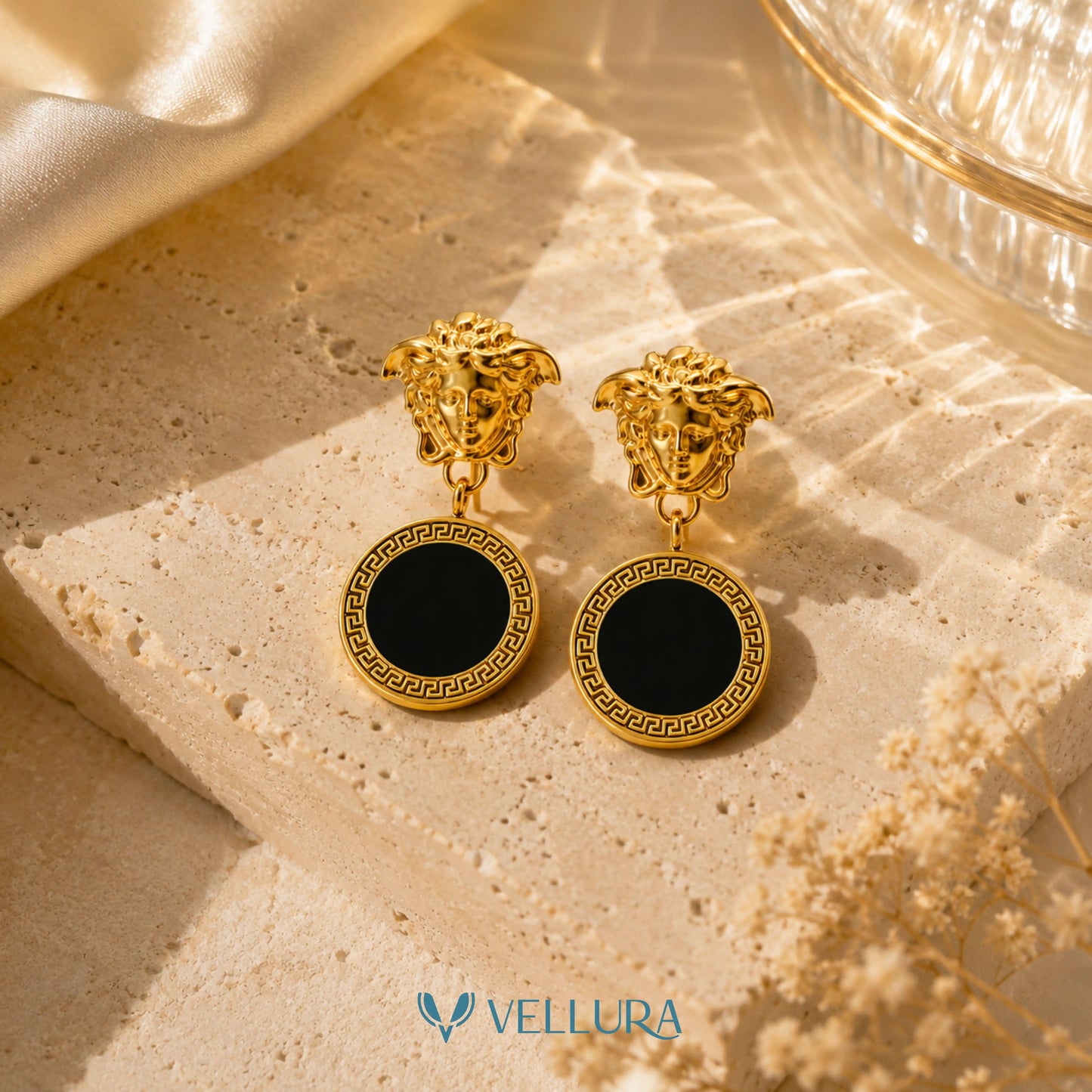 Medusa Inspired Drop Earrings