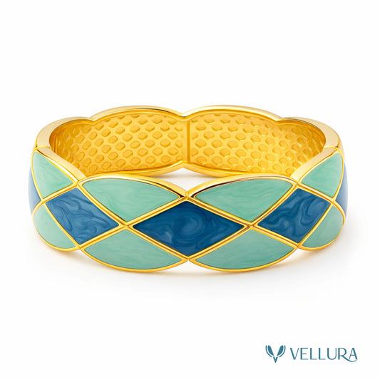 Enamel Geometric Bracelet