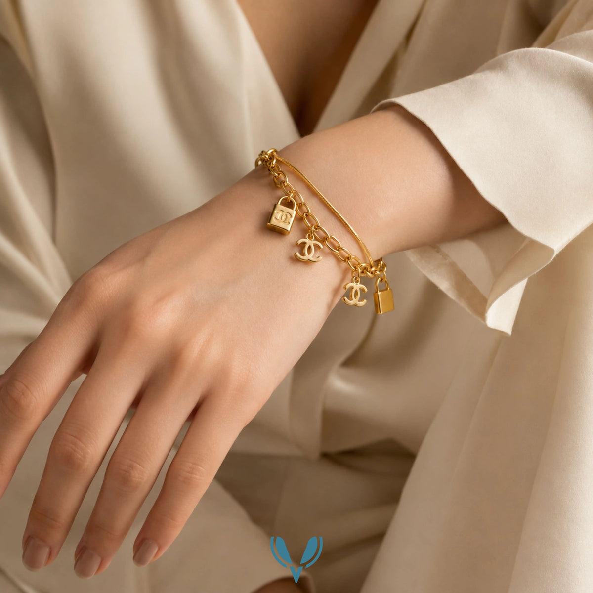 Gucci Inspired Charm Bracelet VEL-0001