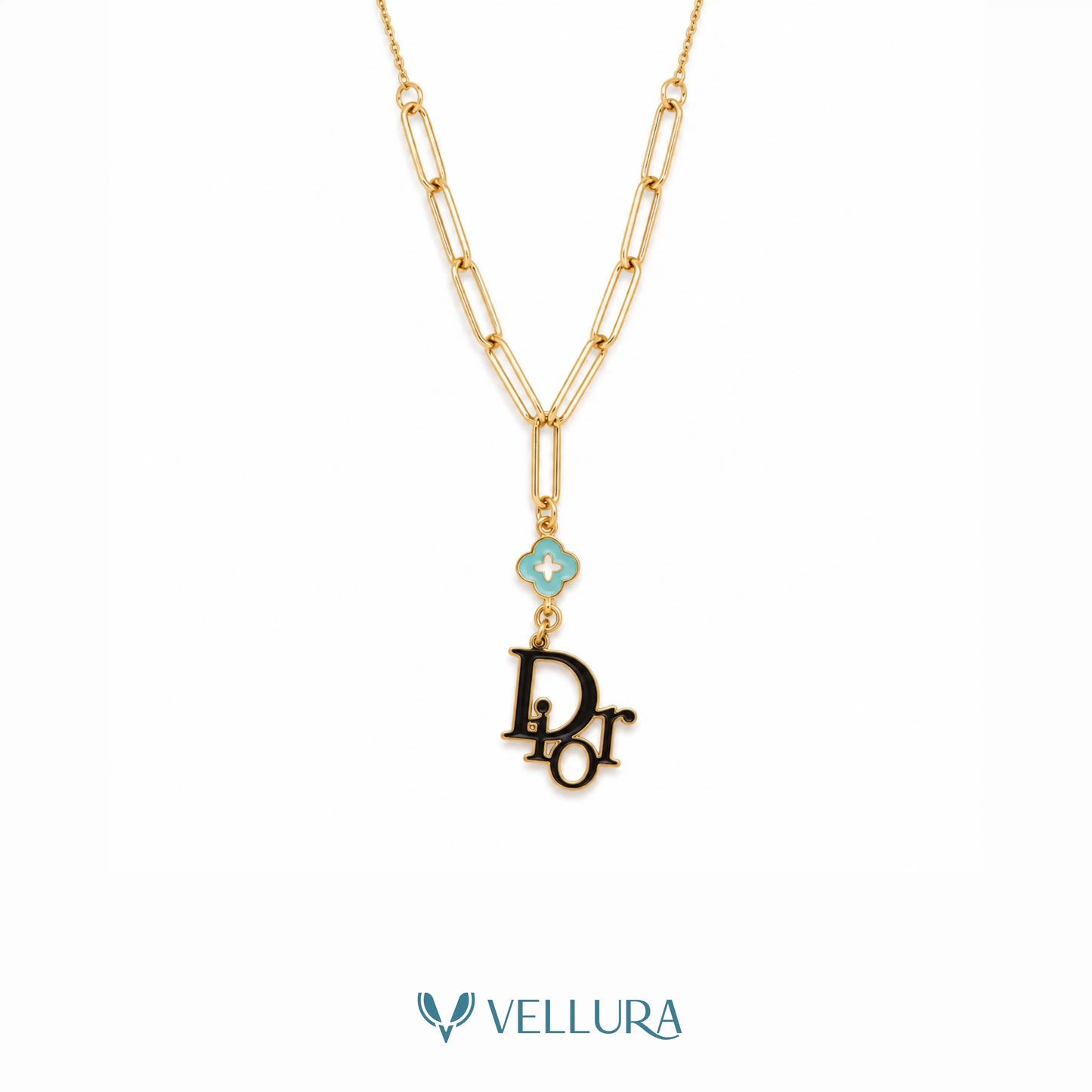 Dior Inspired Gold plated Necklace
